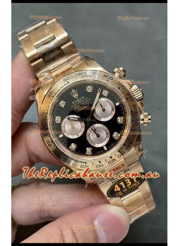 Rolex Daytona REF.126505 Cal 4131 1:1 Swiss Replica Watch - 904L Steel Rose Gold 