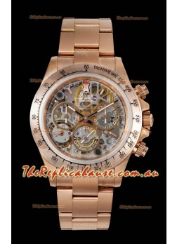 Rolex Daytona Super Clone "Artisans De Genève - Glacier" Edition Rose Gold Watch 