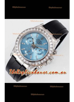 Rolex Daytona Super Clone ICE Blue Dial Stainless Steel 1:1 Mirror Cal.4131 Movement Replica Watch