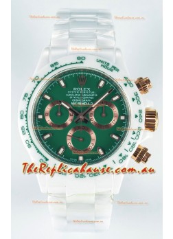 Rolex Daytona AET Remould Dark Green Dial Full Ceramic Strap Watch in Cal.4130 Movement