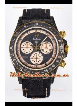 Rolex Daytona Super Clone DiW Edition Carbon Fiber Watch in Grey Dial - Cal.4130 Movement