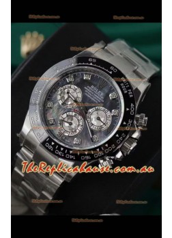 Rolex Daytona Super Clone White Gold Casing Pearl Dial Cal.4131 Movement Watch Ceramic Bezel