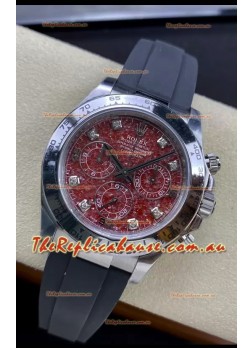 Rolex Cosmograph Daytona Grossular Rubellite Dial Original Cal.4130 Movement - 904L Steel Watch