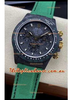 Rolex Daytona DiW Edition "All Black/Green" Watch - Forged Cabon Casing 1:1 Mirror Replica