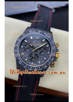 Rolex Daytona DiW Black & Gold Carbon Edition Watch - Forged Cabon Casing 1:1 Mirror Replica