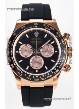 Rolex Cosmograph Daytona M126515 Rose Gold Black Dial Original Cal.4131 Movement Watch 