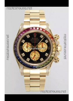 Rolex Cosmograph Daytona 116598BROW Yellow Gold Original Cal.4130 Movement 