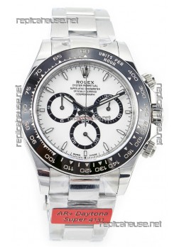 Rolex Cosmograph Daytona Panda 126500 White Dial Cal.4131 Movement - 904L Steel Watch