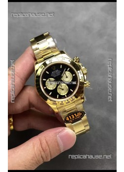 Rolex Cosmograph Daytona M126508 Yellow Gold Casing and Black Dial Original Cal.4131 Movement