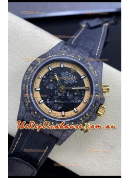 Rolex Cosmograph Daytona DiW CREAM INVERT GOLD Edition Carbon Fiber Replica Watch 