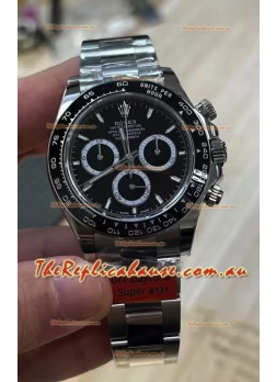 Rolex Cosmograph Daytona M126500LN Black Dial Original Cal.4131 Movement - 904L Steel Watch