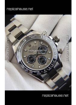Rolex Daytona Japanese Movement Replica Watch in Grey Dial - Ceramic Bezel 