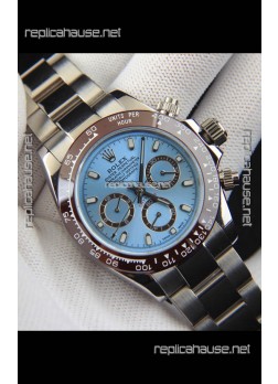Rolex Daytona Japanese Movement Replica Watch in Ice Blue Dial - Ceramic Bezel 