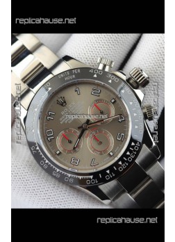 Rolex Daytona Japanese Movement Replica Watch in Grey Dial - Ceramic Bezel 