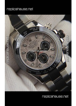 Rolex Daytona Japanese Movement Replica Watch in Meteorite Pattern Dial