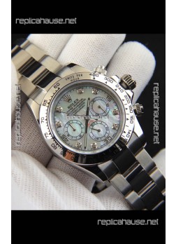 Rolex Daytona Japanese Movement Replica Watch in Mother of Pearl Dial 