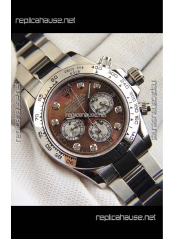 Rolex Daytona Japanese Movement Replica Watch in Mother of Pearl Dial 