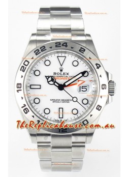 Rolex Explorer II Super Clone M216570-002 1:1 Mirror Replica Watch - White Dial CAL. 3285 Movement