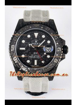 Rolex GMT Masters II Super Clone DiW Edition Swiss Replica Lightweight Carbon Casing Watch 