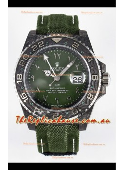 Rolex GMT Masters II Super Clone DiW Edition Swiss Replica Lightweight Carbon Casing Watch 