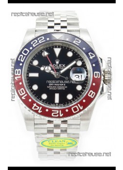 Rolex GMT Masters II 126710BLRO Cal.3285 72 Hours Power Jubilee Strap Swiss Replica 904L Steel 