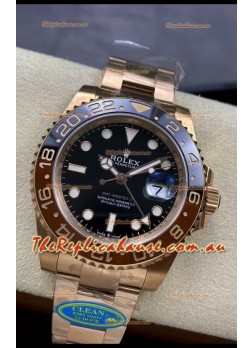 Rolex GMT Masters II M126715CHNR Everose Gold Swiss Replica 1:1 Mirror Watch - 904L Steel
