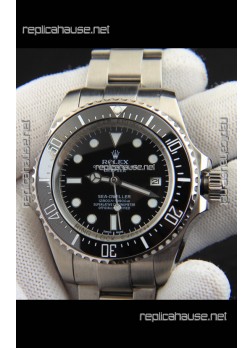 Rolex Sea Dweller Japanese Movement Replica Watch Black Dial 44MM