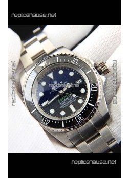 Rolex Sea Dweller Japanese Movement Replica Watch Black/Blue Dial 44MM