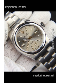 Rolex Oyster Perpetual Japanese Movement Replica Watch 36MM - Grey Dial