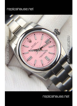 Rolex Oyster Perpetual Japanese Movement Replica Watch 36MM - Pink Dial