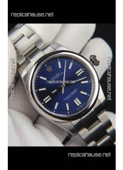 Rolex Oyster Perpetual Japanese Movement Replica Watch 41MM - Blue Dial
