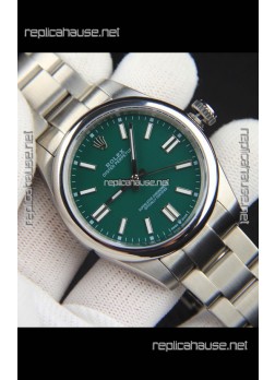 Rolex Oyster Perpetual Japanese Movement Replica Watch 41MM - Green Dial