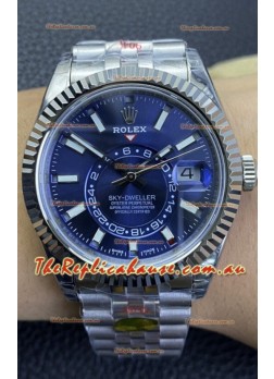 Rolex Sky-Dweller REF# M336934 Blue Dial Watch in 904L Steel Case 1:1 Mirror Replica
