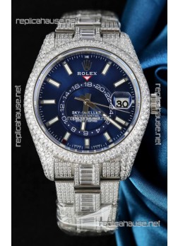 Rolex Sky-Dweller REF #m336934 Blue Dial Watch in 904L Steel Case - Super Clone Watch