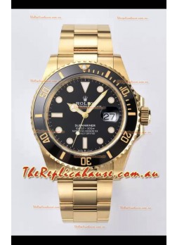 Rolex Submariner 41MM Date Ceramic Gold m126618ln - Replica 1:1 Mirror - Ultimate 904L Steel Watch
