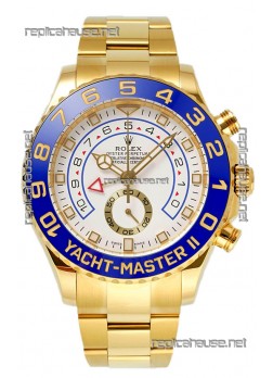 Rolex Yachtmaster II Stainles Steel Ref.116688 1:1 Yellow Gold Swiss Replica Watch 