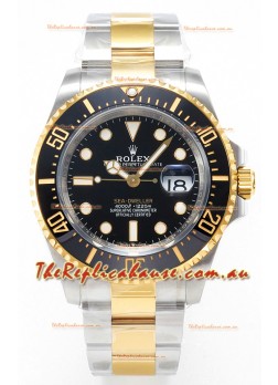 Rolex Sea-Dweller Super Clone 126603 Swiss Replica Watch 1:1 Mirror Replica in Two Tone Casing 904L Steel