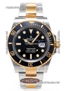 Rolex Submariner 41MM Date Ceramic Two Tone 126613LN - Replica 1:1 Mirror - Ultimate 904L Steel Watch