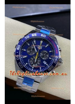 Tag Heuer F1 Edition Swiss Quartz Watch in Blue Dial Stainless Steel Casing 