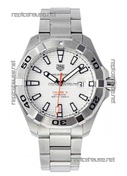 Tag Heuer Aquaracer Calibre 5 1:1 Mirror Replica Watch White Dial 904L Steel 44MM