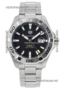 Tag Heuer Aquaracer Calibre 5 1:1 Mirror Replica Watch Black Dial 904L Steel 44MM