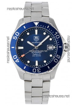 Tag Heuer Aquaracer Calibre 5 1:1 Mirror Replica Watch Blue Dial 904L Steel 41MM