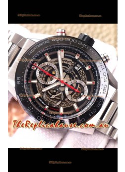Tag Heuer Carrera Heuer 01 Swiss Replica Watch in Steel Casing/Strap
