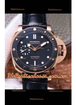 Panerai Submersible PAM974 Rose Gold 1:1 Mirror Quality Replica Swiss P9010 Movement