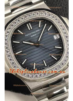 Patek Philippe Nautilus 5713/1G 904L Steel 2023 Updated Mirror Replica Watch - Blue Dial