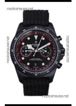 Tudor Pelagos FXD Chronograph Carbon Casing 1:1 Mirror Replica Black Dial in Nato Strap
