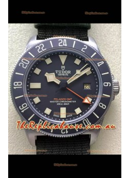 Tudor Pelagos FXD GMT Titanium Casing 1:1 Mirror Replica Black Dial in Green Nato Strap