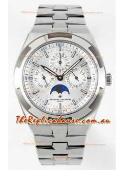 Vacheron Constantin Overseas Perpetual Calendar Ultra-Thin Steel Dial with Steel Strap