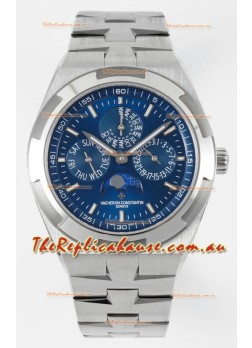 Vacheron Constantin Overseas Perpetual Calendar Ultra-Thin Blue Dial with Steel Strap