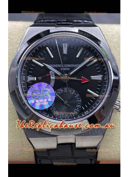 Vacheron Constantin Overseas Dual Time Stainless Steel  1:1 Mirror Swiss Replica Black Dial